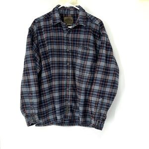 Flyshacker men’s Plaid Button-Up flannel Shirt XL